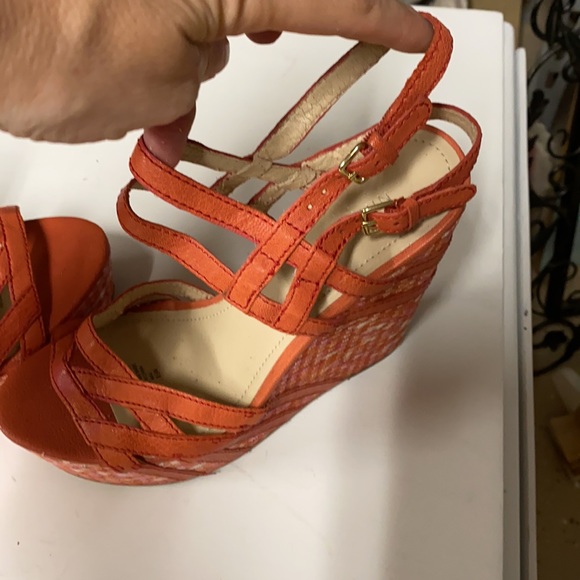 Coral Nine West wedges - Picture 4 of 5